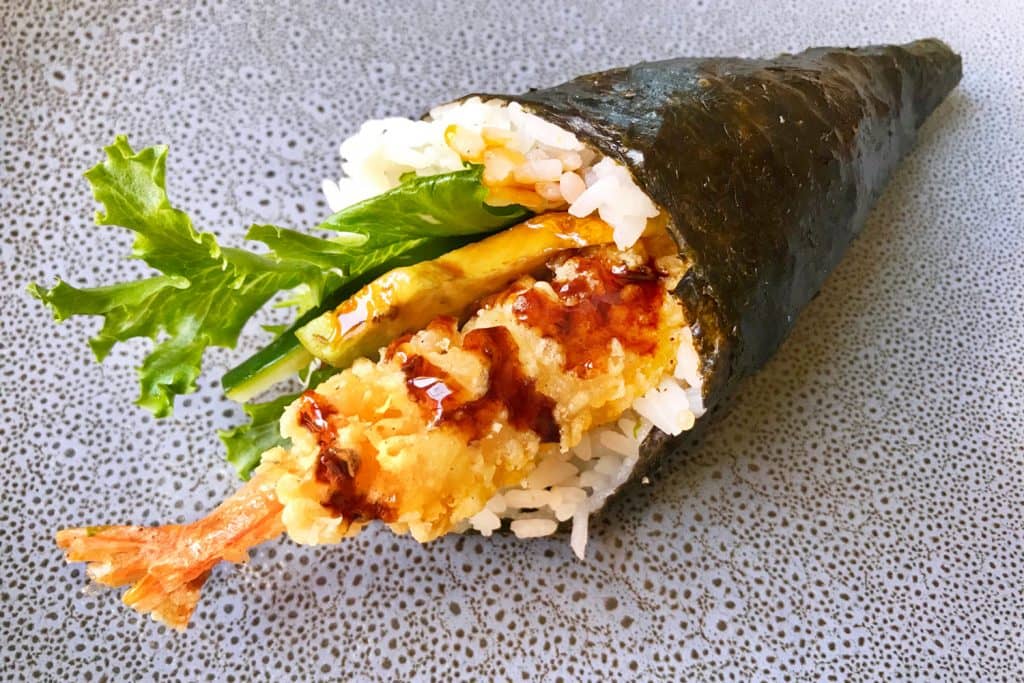 Tempura Prawn Temaki